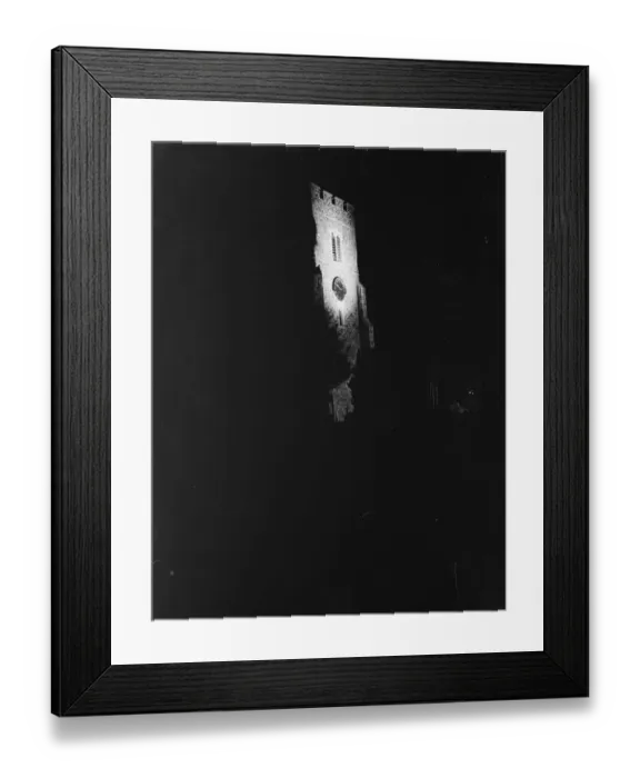 Framed Print : Floodlight on Crayford Church, Kent. 1937 Framed Print : Floodlight on Crayford Church, Kent. 1937
