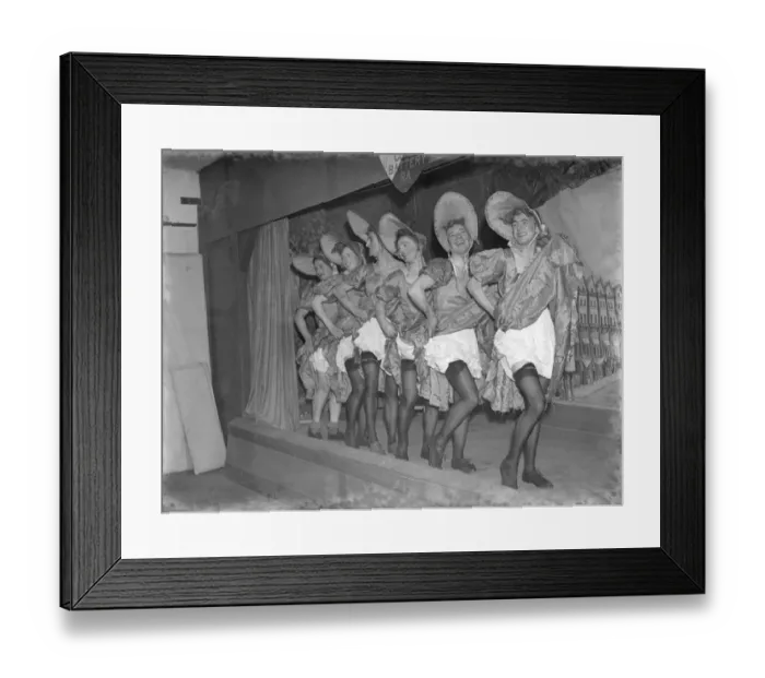 Framed Print : Home defence troops are left in drag as their Christmas charity performance was interrupted Framed Print : Home defence troops are left in drag as their Christmas charity performance was interrupted