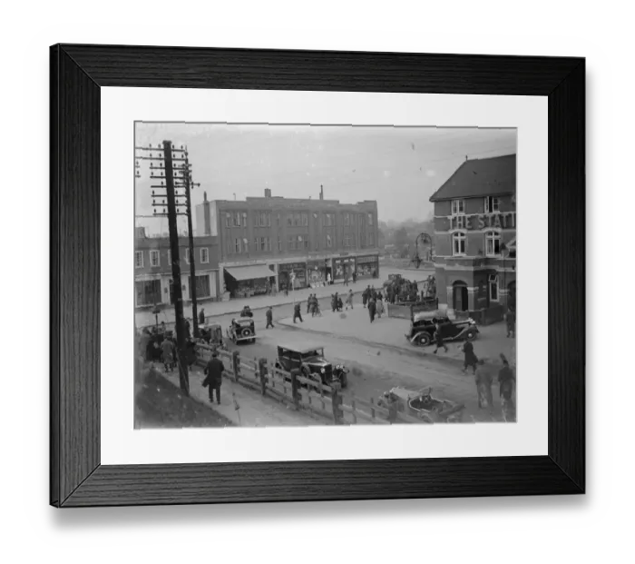 Framed Print : Crowds at Station. 1935 Framed Print : Crowds at Station. 1935