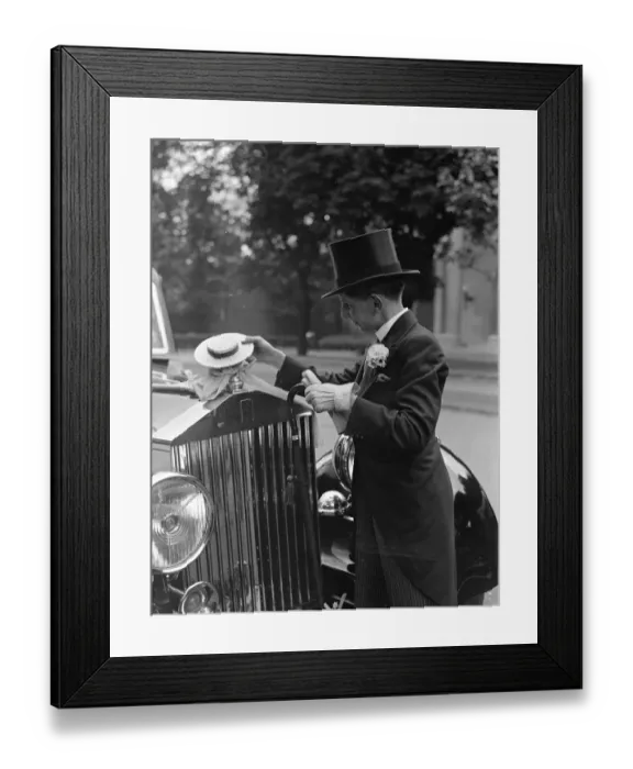 Framed Print : Bryan Adams, a Harrow boy with a Harrow hat car mascot at Lords where the Eton Framed Print : Bryan Adams, a Harrow boy with a Harrow hat car mascot at Lords where the Eton