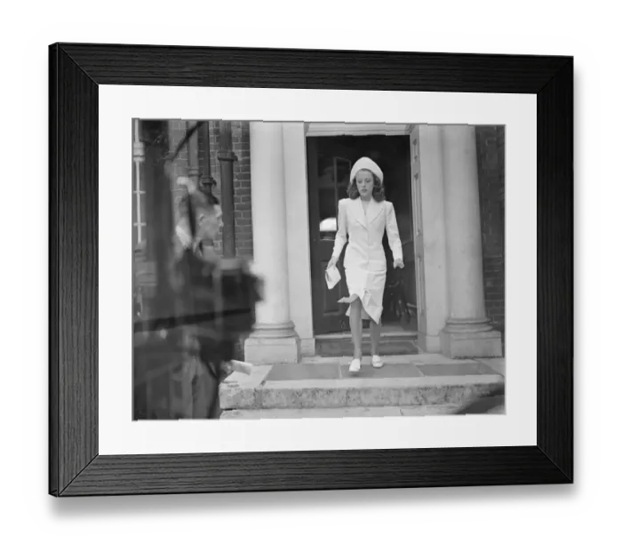 Framed Print : Wedding of Charles Smirks and Mrs Girvan Barker at Epsom Register office