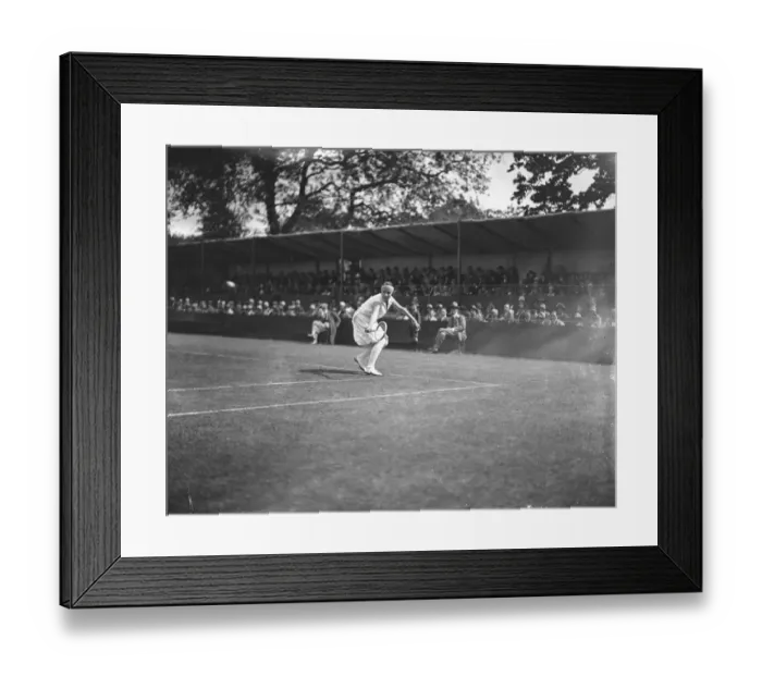 Framed Print : At the Beckenham Tennis Tournament, Mlle D Alvarez on court. 1926 Framed Print : At the Beckenham Tennis Tournament, Mlle D Alvarez on court. 1926