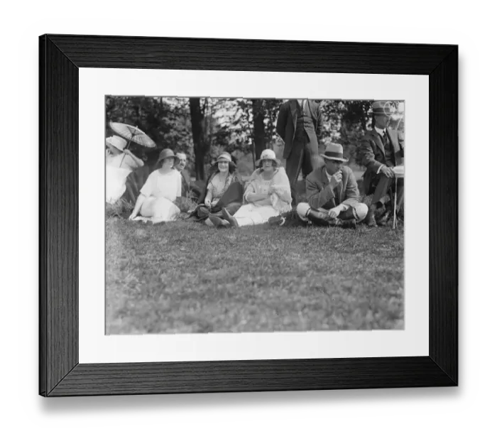 Framed Print : Society at Roehampton Miss Keigwin, Miss Madeleine Collins ( Covent Garden Prima