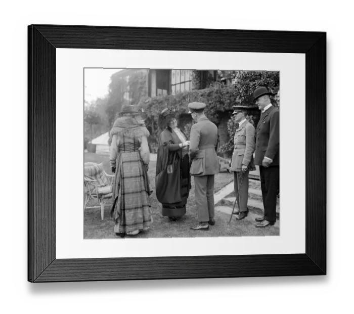 Framed Print : Garden party in honour of Captain John Alcock and Lieut Sir Arthur Whitton-Brown Framed Print : Garden party in honour of Captain John Alcock and Lieut Sir Arthur Whitton-Brown