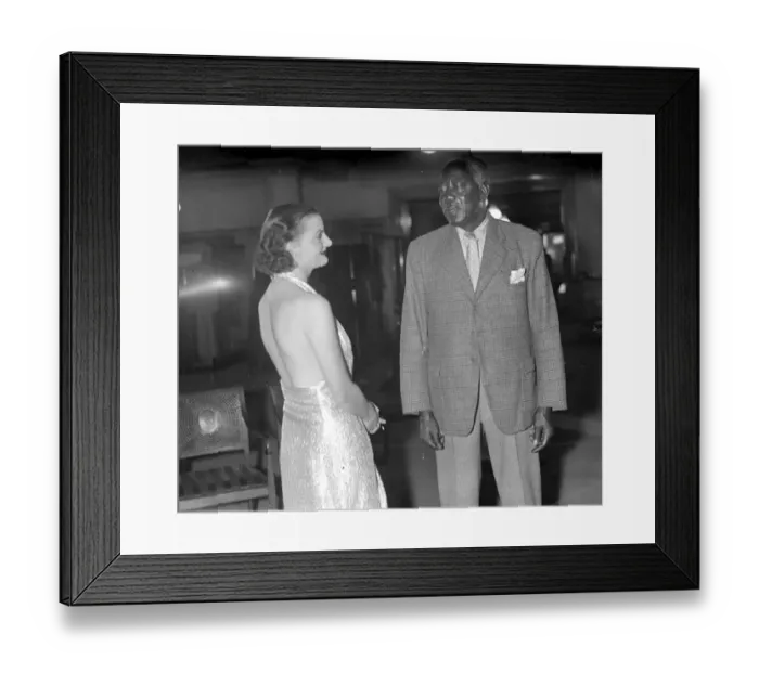 Framed Print : East meets West. Ndansa Kumalo, the Southern Rhodesia native chieftain, meets Dawn Framed Print : East meets West. Ndansa Kumalo, the Southern Rhodesia native chieftain, meets Dawn