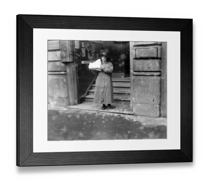 Framed Print : Save your newspapers. Scene in a city office. 1914 - 1918 Framed Print : Save your newspapers. Scene in a city office. 1914 - 1918