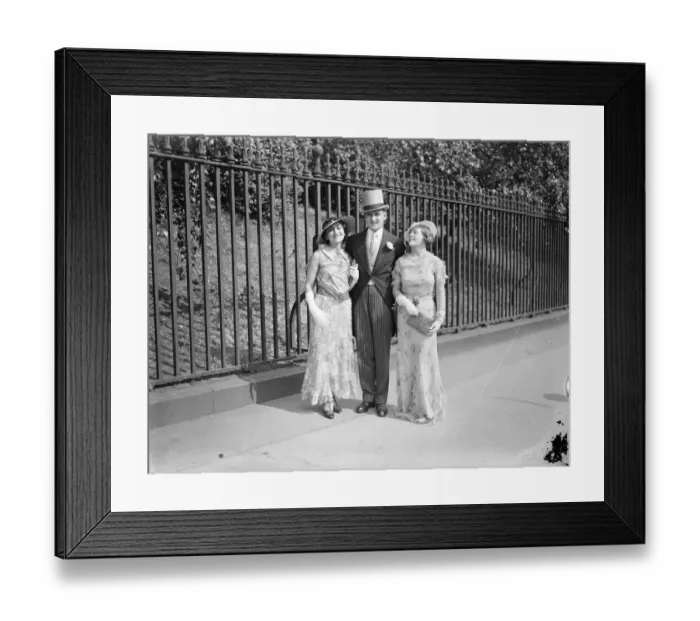 Framed Print : American woman lawyer at Royal Garden Party at Buckingham Palace. Miss Fanny Holtzman Framed Print : American woman lawyer at Royal Garden Party at Buckingham Palace. Miss Fanny Holtzman