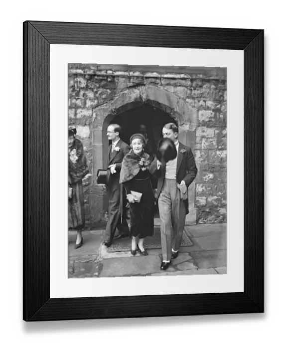 Framed Print : The wedding of the Honourable John Hare, a younger brother of the Earl of Listowel Framed Print : The wedding of the Honourable John Hare, a younger brother of the Earl of Listowel