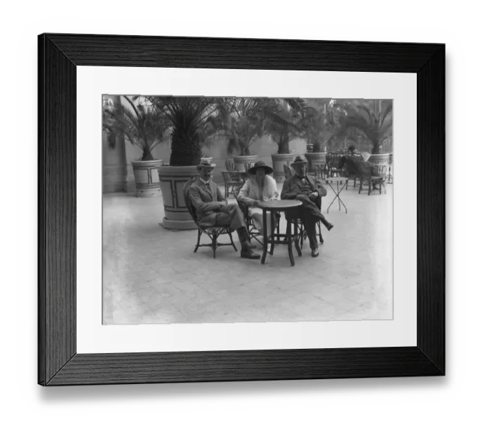 Framed Print : The Cairo Season. Lord and Lady Swaythling and their son, the Honourable Stewart Framed Print : The Cairo Season. Lord and Lady Swaythling and their son, the Honourable Stewart