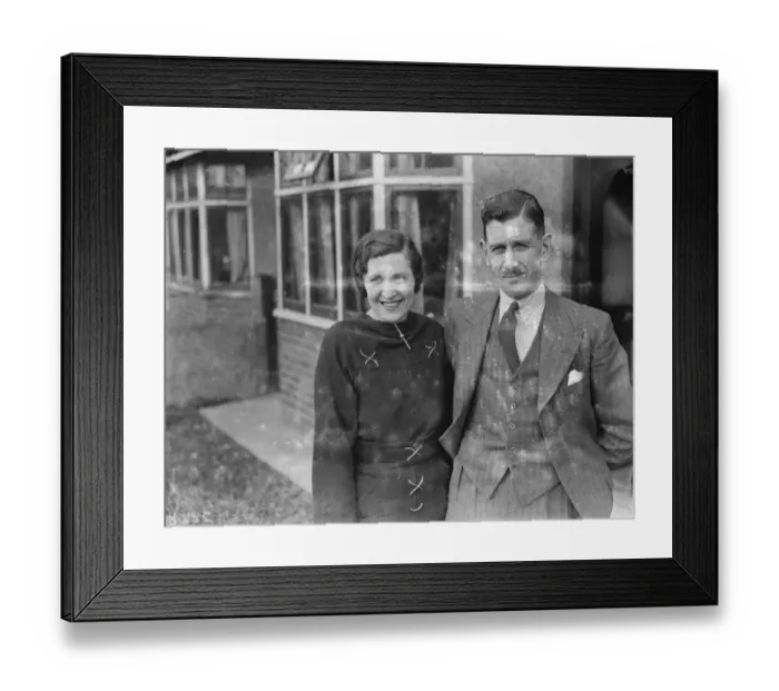 Framed Print : Mr and Mrs B M Williams. 1936