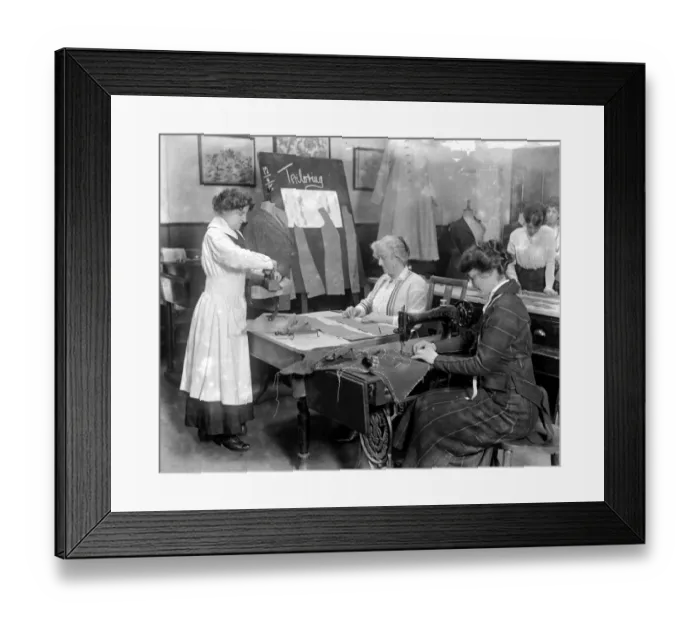 Framed Print : The Northern Polytechnic has started classes to enable women to convert out of date Framed Print : The Northern Polytechnic has started classes to enable women to convert out of date
