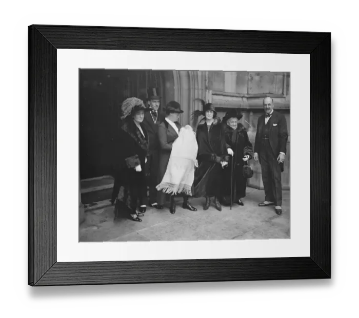 Framed Print : The christening at the crypt of the House of Commons of the infant daughter of Captain J H Thorpe Framed Print : The christening at the crypt of the House of Commons of the infant daughter of Captain J H Thorpe
