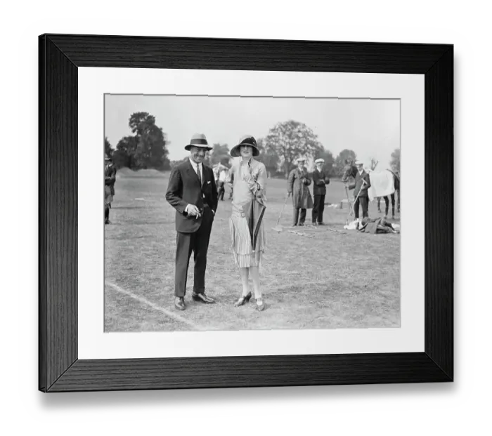 Framed Print : Ranelagh Polo club - Navy versus Air Force Match The Duke of Peneranda and Lady Framed Print : Ranelagh Polo club - Navy versus Air Force Match The Duke of Peneranda and Lady