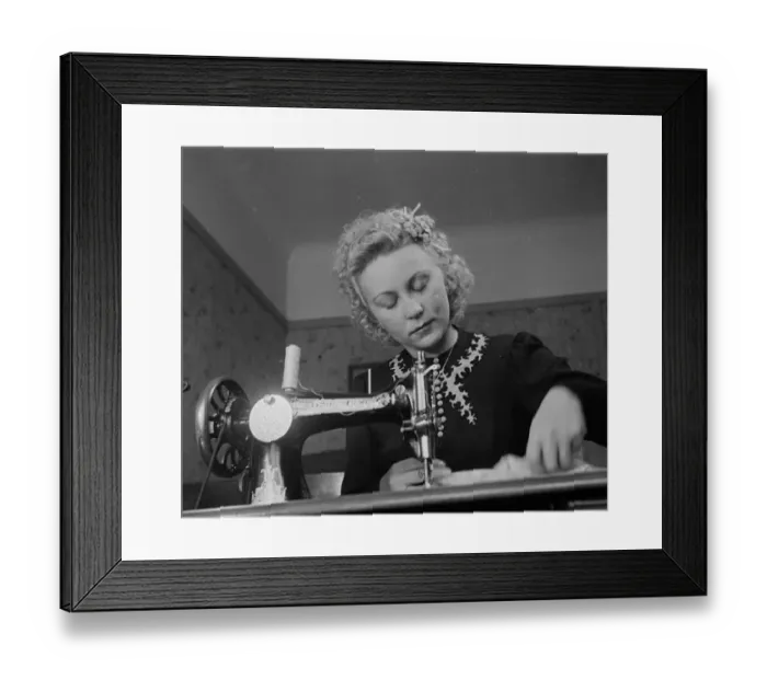Framed Print : Day in the life of a Midinette. a Parisian seamstress, salesgirl in a clothes shop Framed Print : Day in the life of a Midinette. a Parisian seamstress, salesgirl in a clothes shop