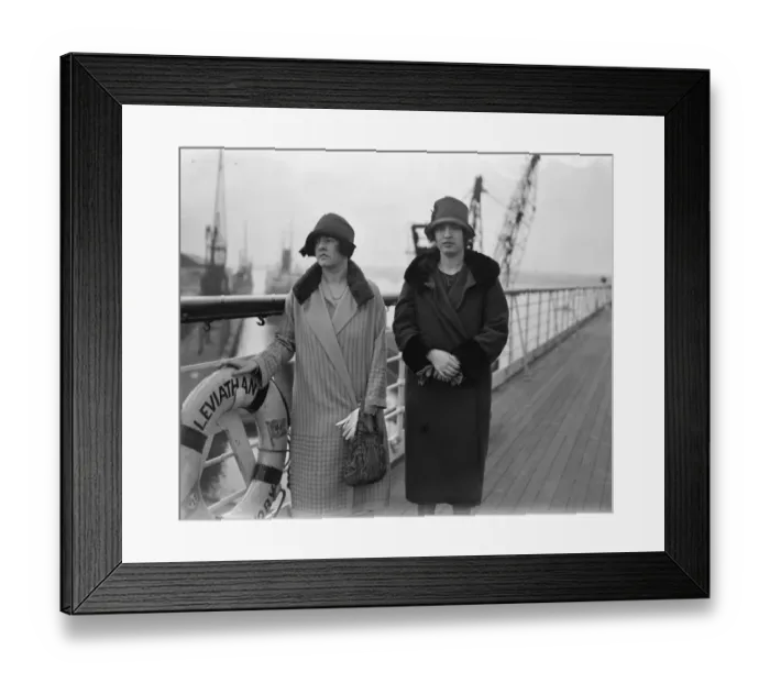 Framed Print : Arrivals on the Leviathan at Southampton Mrs John McCormack, wife of the singer Framed Print : Arrivals on the Leviathan at Southampton Mrs John McCormack, wife of the singer