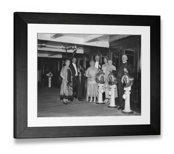 Framed Print : South Hants county ball aboard SS Majestic at Southampton Rev Vernon Busbridge Framed Print : South Hants county ball aboard SS Majestic at Southampton Rev Vernon Busbridge