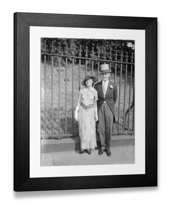 Framed Print : American woman lawyer at Royal Garden Party at Buckingham Palace. Miss Fanny Holtzman Framed Print : American woman lawyer at Royal Garden Party at Buckingham Palace. Miss Fanny Holtzman