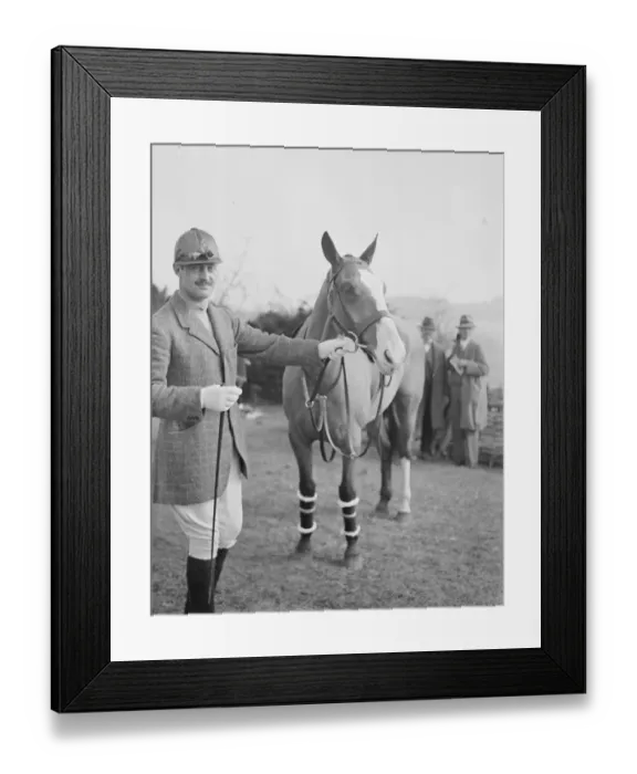 Framed Print : Hursley Hunt Point to Point at Farly Mount Lord Apsley and his mount Samuel
