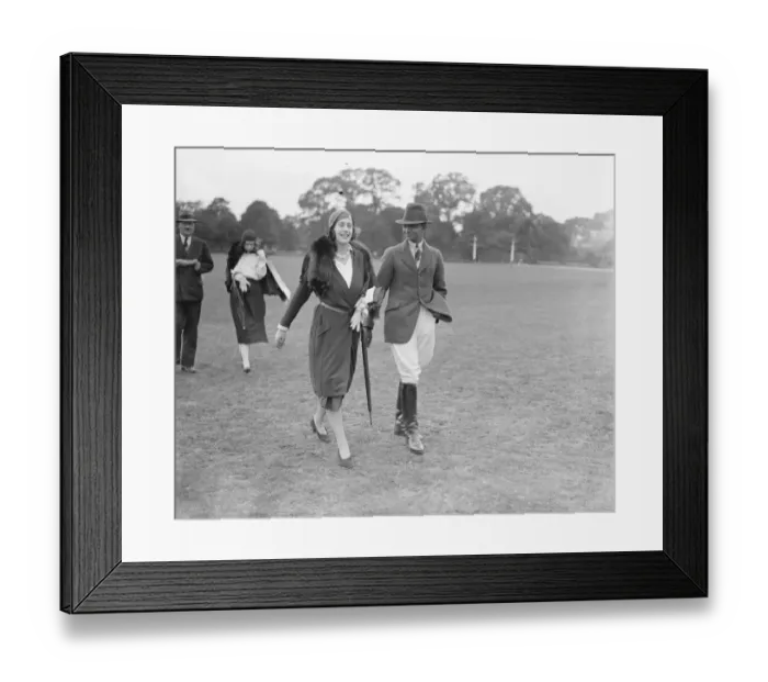 Framed Print : County Polo at Ranelagh The Maharajah of Jaipur and Miss June Harrison Bradley 18 Framed Print : County Polo at Ranelagh The Maharajah of Jaipur and Miss June Harrison Bradley 18
