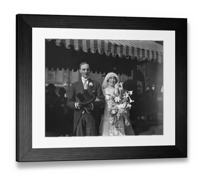 Framed Print : Wedding of Mr J Thorburn McGaw, rifle brigade and Miss Sylvia Johnstone at St Peters Framed Print : Wedding of Mr J Thorburn McGaw, rifle brigade and Miss Sylvia Johnstone at St Peters