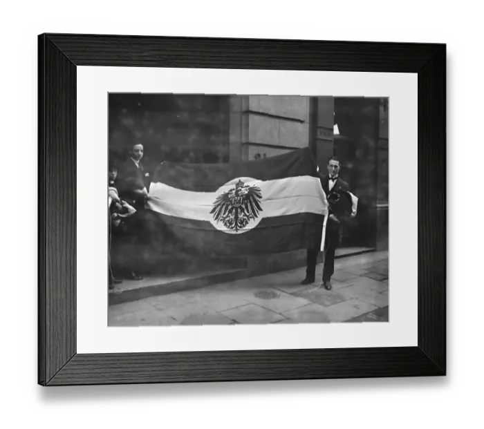 Framed Print : German flag sold at the Baltic exchange at the sale of the Prinz Albertert 17 Framed Print : German flag sold at the Baltic exchange at the sale of the Prinz Albertert 17