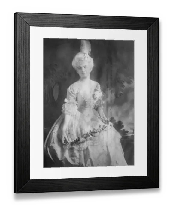 Framed Print : Austrian Society hostess who is endeavouring to popularise French fashions of 100