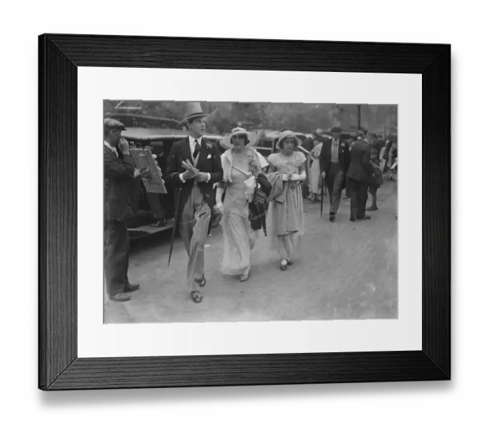 Framed Print : Eton versus Harrow at Lords. Mr David Murray, Lady Garnsey and Miss Joan Garnsey Framed Print : Eton versus Harrow at Lords. Mr David Murray, Lady Garnsey and Miss Joan Garnsey