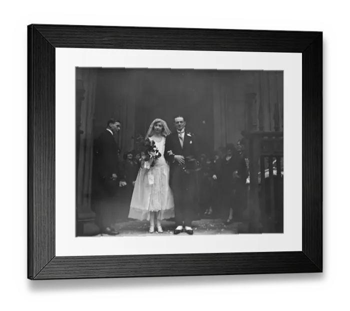 Framed Print : Wedding of Mr Charles Edward Harvey ( of Thetford, Norfolk ) and Miss Catherine Edgar Framed Print : Wedding of Mr Charles Edward Harvey ( of Thetford, Norfolk ) and Miss Catherine Edgar
