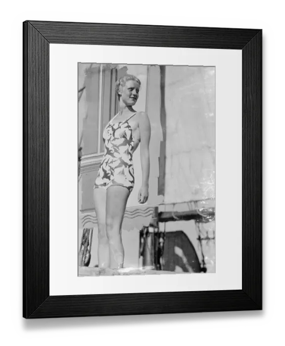 Framed Print : Beach Fashion. May 1936 Framed Print : Beach Fashion. May 1936