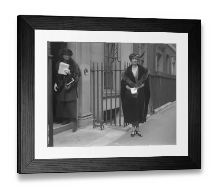 Framed Print : Mrs Austen Chamberlains reception. Mrs Austen Chamberlain held a reception at 11 Framed Print : Mrs Austen Chamberlains reception. Mrs Austen Chamberlain held a reception at 11