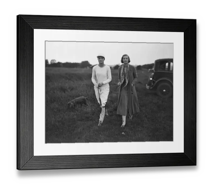 Framed Print : Ladies Polo at Melton Mowbray Lady Priscilla Willoughby and Miss Schreiber 1931 Framed Print : Ladies Polo at Melton Mowbray Lady Priscilla Willoughby and Miss Schreiber 1931