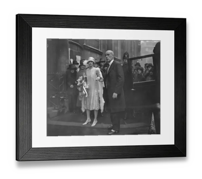 Framed Print : Wedding of Mr W Leslie Farrer and Miss Marjorie Pollock at the Church of St Margaret Lothbury Framed Print : Wedding of Mr W Leslie Farrer and Miss Marjorie Pollock at the Church of St Margaret Lothbury