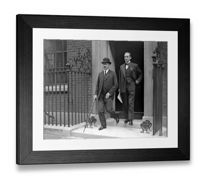 Framed Print : Cabinet Meeting At Downing Street. Sir Herbert Samuel and Sir Archibald Sinclair Framed Print : Cabinet Meeting At Downing Street. Sir Herbert Samuel and Sir Archibald Sinclair