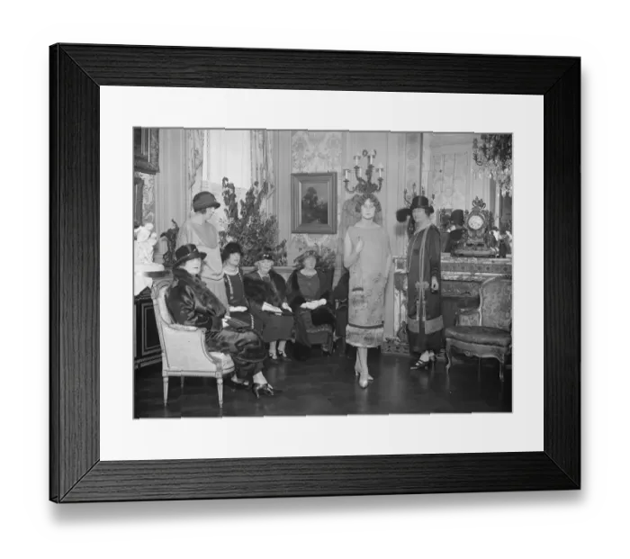 Framed Print : Lady Henry opens a modistes establishment in London for charity. Lady Henry has Framed Print : Lady Henry opens a modistes establishment in London for charity. Lady Henry has