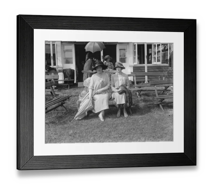 Framed Print : Society at Roehampton Lady Mahon and Mrs J Montague 21 May 1921