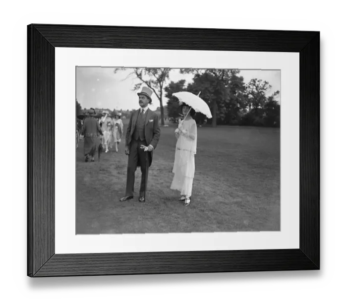 Framed Print : At Ranelagh. Mr and Mrs Gutekunest and Mrs Caparne Framed Print : At Ranelagh. Mr and Mrs Gutekunest and Mrs Caparne
