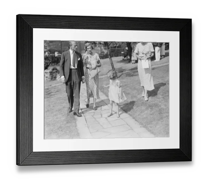 Framed Print : Lady Crossfields tennis club party at Highgate Lady Pearson ( Gladys Cooper )