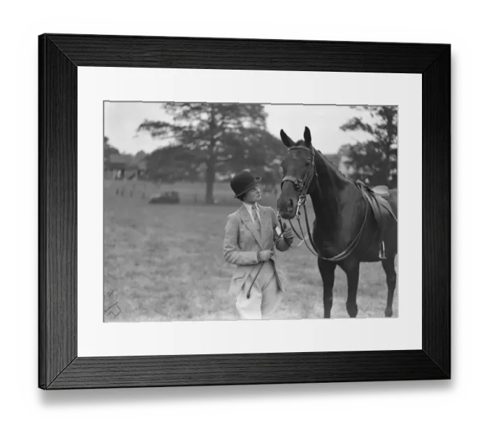 Framed Print : Tunbridge Wells and South Eastern Counties Show Miss J Cekiehance with Ectasy Framed Print : Tunbridge Wells and South Eastern Counties Show Miss J Cekiehance with Ectasy