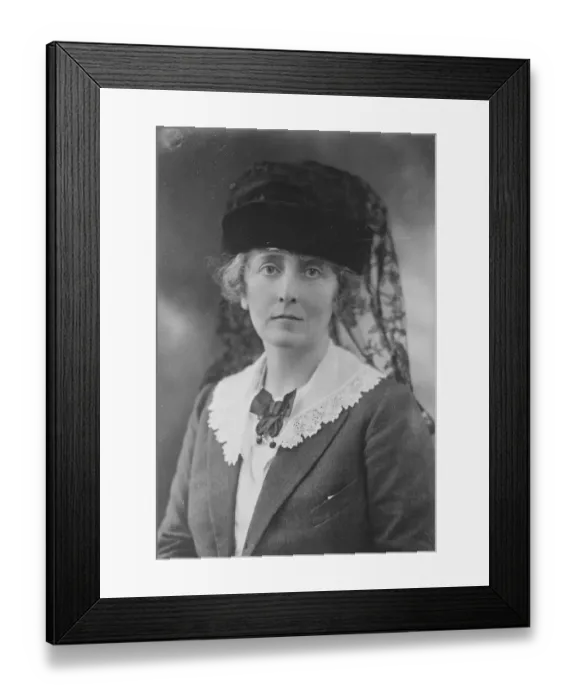 Framed Print : Lady Liberal Candidate in three cornered fight. The Hon Lady Barlow, who is