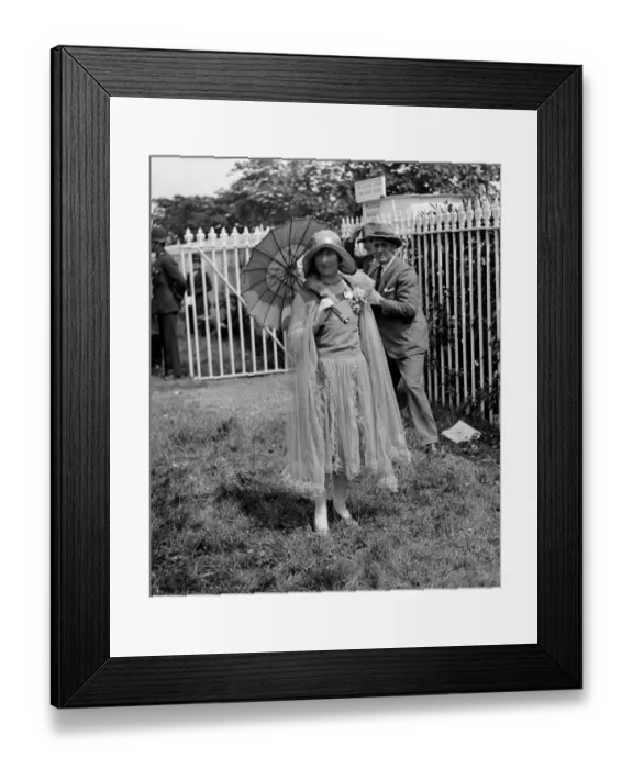 Framed Print : Ascot Miss Evelyn Gavette. 1928 Framed Print : Ascot Miss Evelyn Gavette. 1928