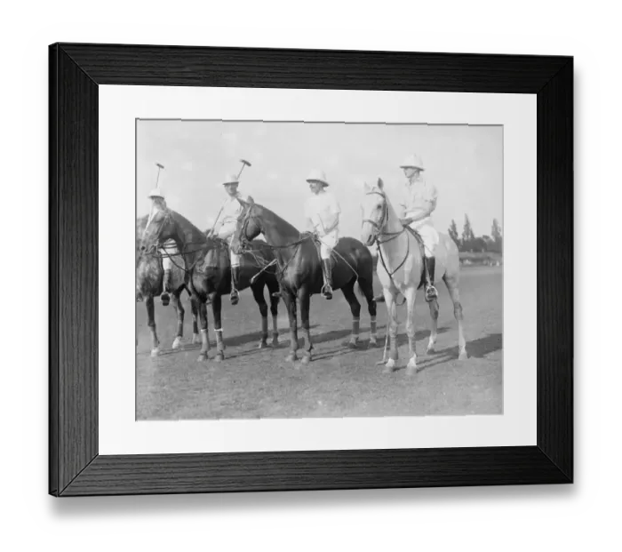 Framed Print : Madrid versus Roehampton at Roehampton, Madrid team left to right, Prince Henry of spain Framed Print : Madrid versus Roehampton at Roehampton, Madrid team left to right, Prince Henry of spain