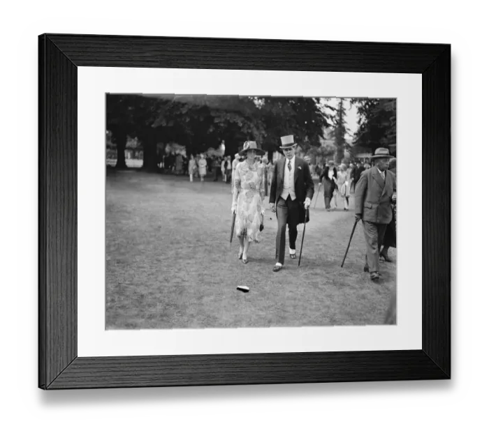 Framed Print : Indian Empire Garden party at Ranelagh Sir Hugh and Lady Trenchard 3 July 1929