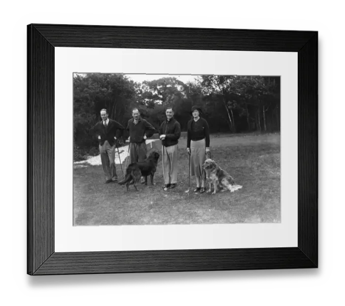 Framed Print : Brokenhurst Manor Golf Club House Mr Tom Fitzwilliam, Captain Miles Graham, Hon