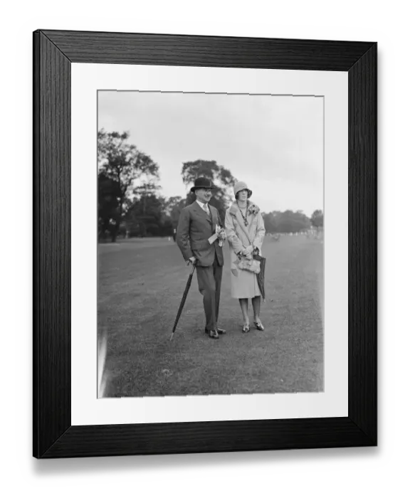 Framed Print : Ranelagh Polo club -County Polo General and Mrs Grant 6 July 1928 Framed Print : Ranelagh Polo club -County Polo General and Mrs Grant 6 July 1928
