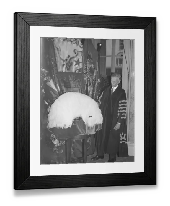 Framed Print : Queens Empire fan for Coronation presented by city company. Made entirely of Empire materials Framed Print : Queens Empire fan for Coronation presented by city company. Made entirely of Empire materials