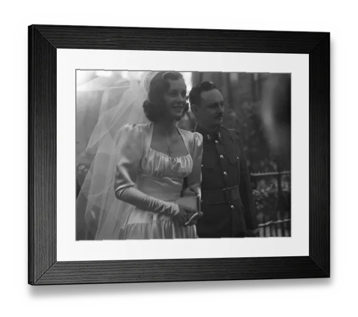Framed Print : Wedding of Mr Anthony Pelissier and Miss Penelope Dudley Ward at St Stephens Church Framed Print : Wedding of Mr Anthony Pelissier and Miss Penelope Dudley Ward at St Stephens Church