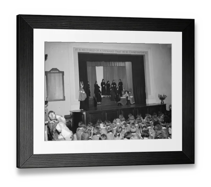 Framed Print : Sidcup girls county pageant. 1937
