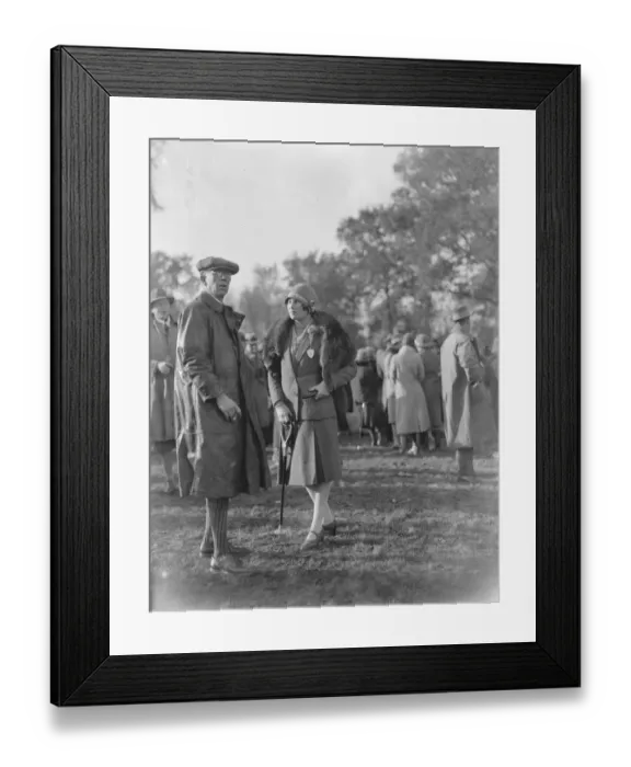 Framed Print : Wye Steeplehases Hon Charles Forester and Miss Rosamond Barnard 1 November 1926 Framed Print : Wye Steeplehases Hon Charles Forester and Miss Rosamond Barnard 1 November 1926