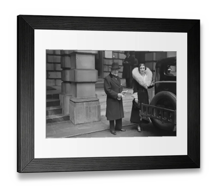 Framed Print : Private view day at the Royal Academy. Sir John and Lady Lavery. 1932 Framed Print : Private view day at the Royal Academy. Sir John and Lady Lavery. 1932