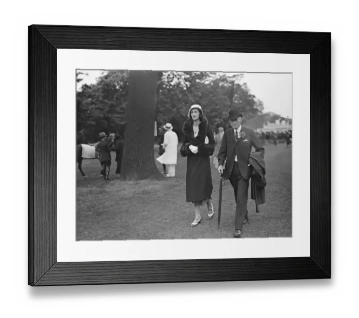 Framed Print : Ranelagh Pony show and sports day Miss A Henderson and Sir Walter Gilbey 1932
